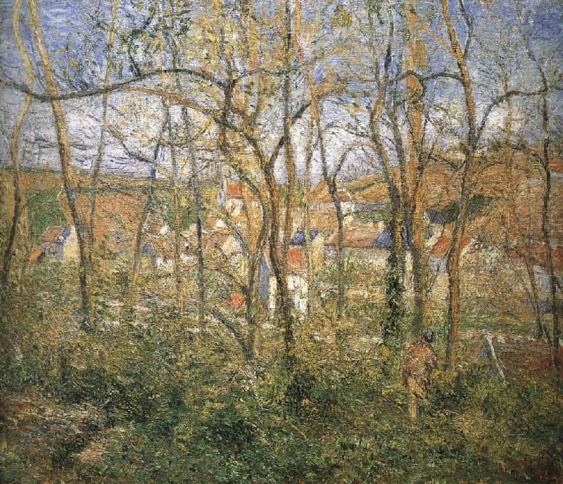 Camille Pissarro Woods oil painting image